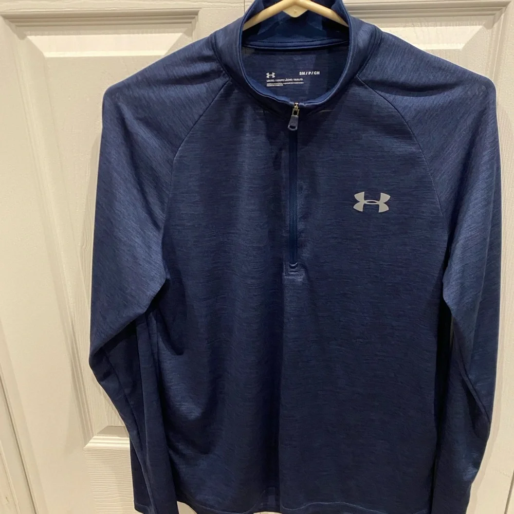 Under Armour Navy Quarter-Zip Top - Picture 1 of 3